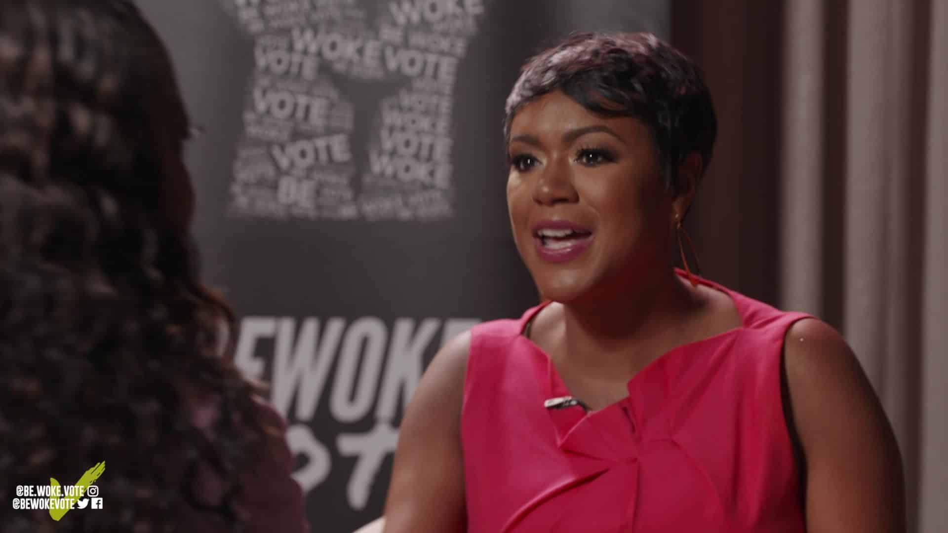 Tiffany D. Cross on the Be Woke.Vote set
