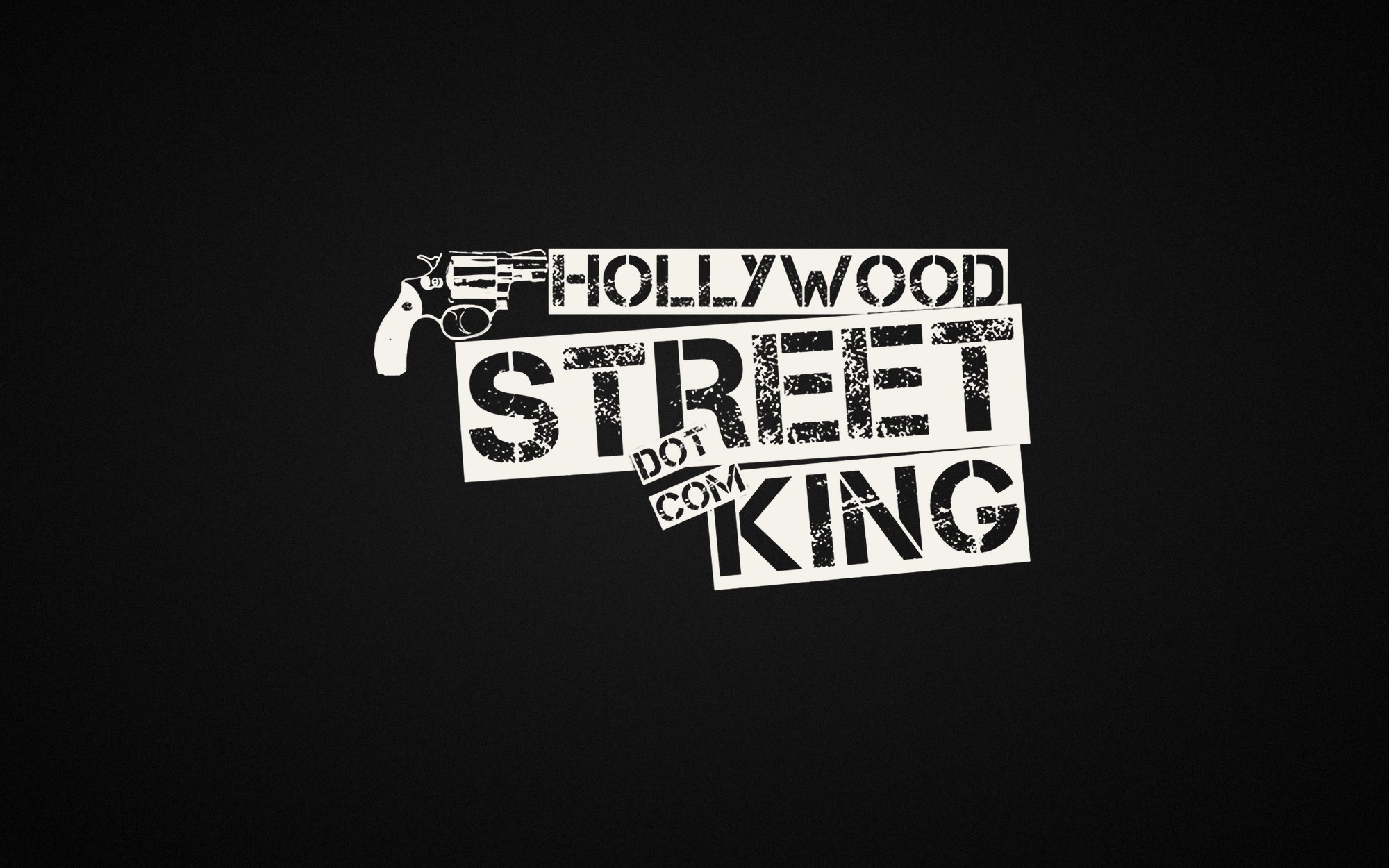 The Hollywood Street King logo in white on black