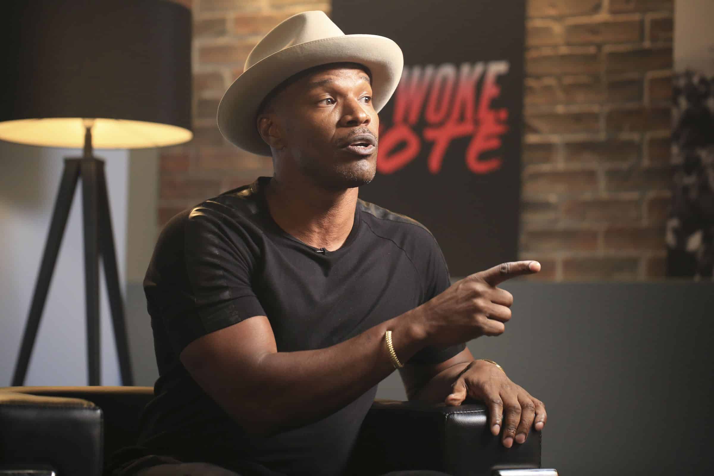 Jamie Foxx on the Be Woke.Vote interview set